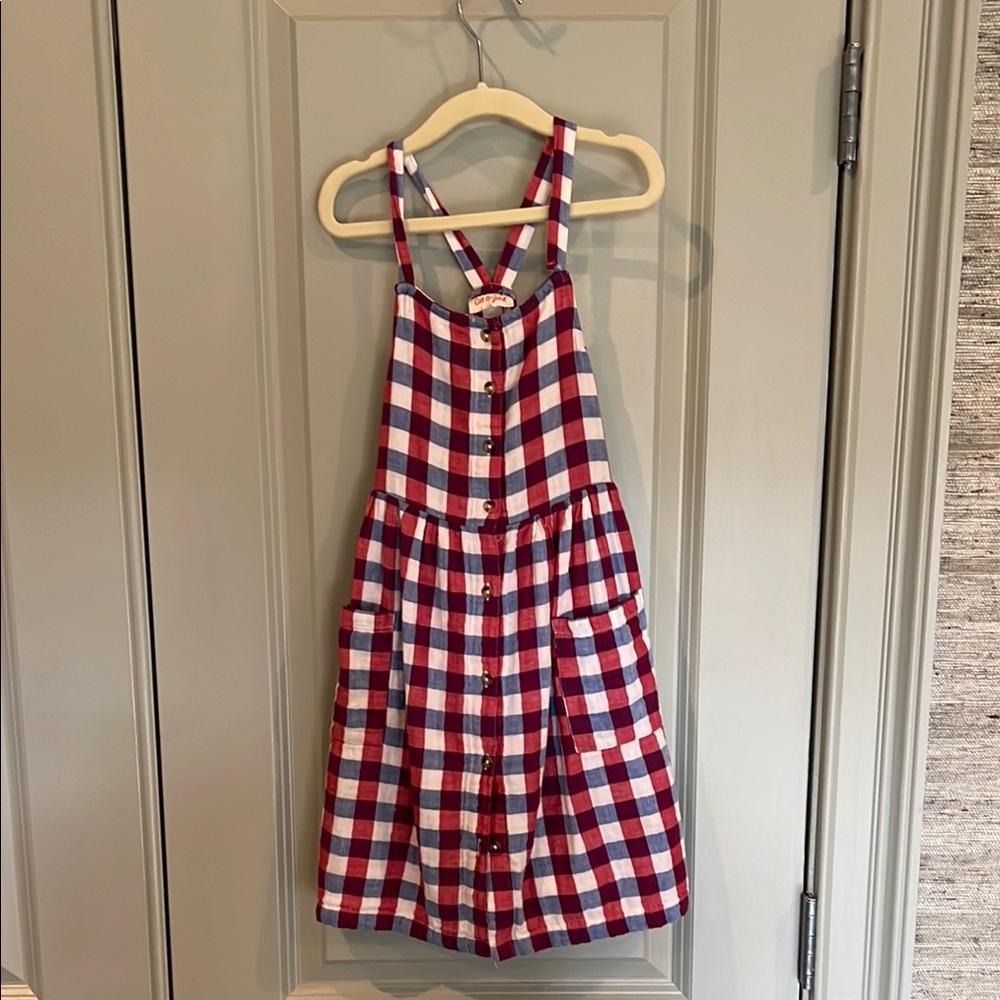 Girls cat & jack Gingham Button-Down Dress